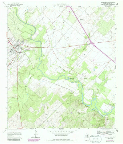 United States Geological Survey George West, TX (1968, 24000-Scale) digital map