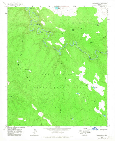 United States Geological Survey Georges Butte, AZ (1966, 24000-Scale) digital map