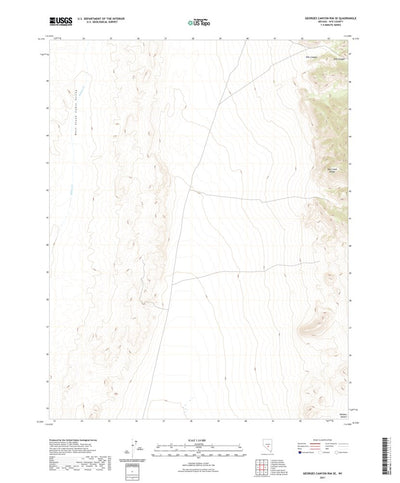 United States Geological Survey Georges Canyon Rim SE, NV (2021, 24000-Scale) digital map
