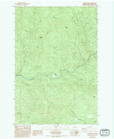 United States Geological Survey Georges Peak, WA (1985, 24000-Scale) digital map