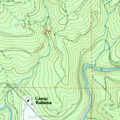United States Geological Survey Georges Peak, WA (1985, 24000-Scale) digital map