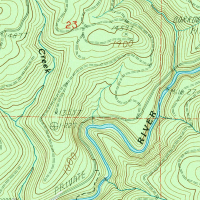United States Geological Survey Georges Peak, WA (1985, 24000-Scale) digital map