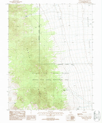 United States Geological Survey Georges Water, NV (1987, 24000-Scale) digital map