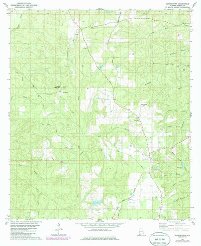 United States Geological Survey Georgetown, AL (1982, 24000-Scale) digital map