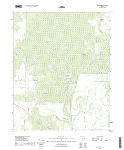 United States Geological Survey Georgetown, AR (2020, 24000-Scale) digital map