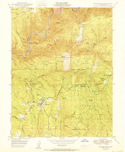 United States Geological Survey Georgetown, CA (1950, 24000-Scale) digital map