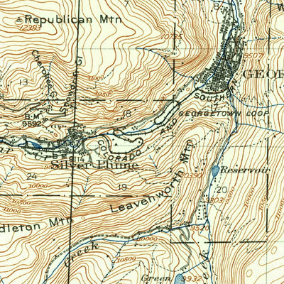 United States Geological Survey Georgetown, CO (1903, 62500-Scale) digital map