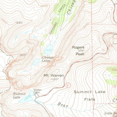 United States Geological Survey Georgetown, CO (1957, 62500-Scale) digital map