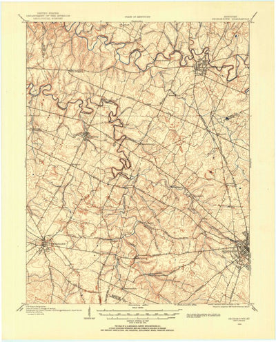 United States Geological Survey Georgetown, KY (1906, 62500-Scale) digital map