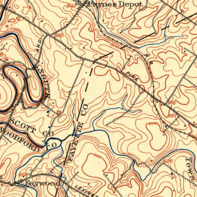 United States Geological Survey Georgetown, KY (1906, 62500-Scale) digital map