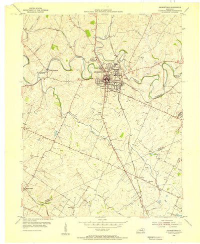United States Geological Survey Georgetown, KY (1954, 24000-Scale) digital map