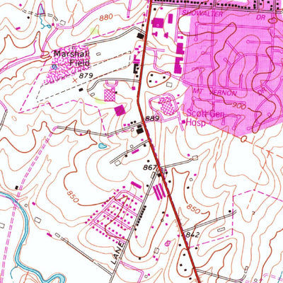 United States Geological Survey Georgetown, KY (1965, 24000-Scale) digital map