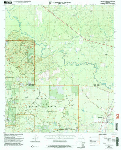 United States Geological Survey Georgetown, LA (2003, 24000-Scale) digital map