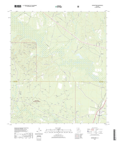 United States Geological Survey Georgetown, LA (2020, 24000-Scale) digital map