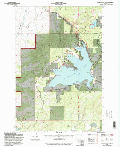 United States Geological Survey Georgetown Lake, MT (1996, 24000-Scale) digital map