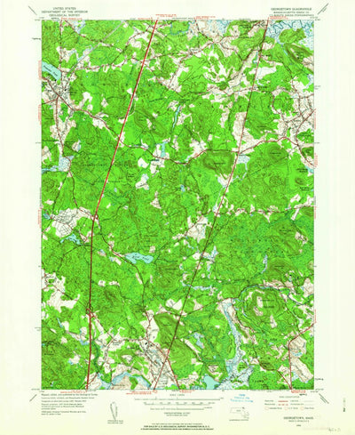 United States Geological Survey Georgetown, MA (1953, 24000-Scale) digital map