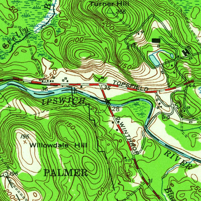 United States Geological Survey Georgetown, MA (1953, 24000-Scale) digital map