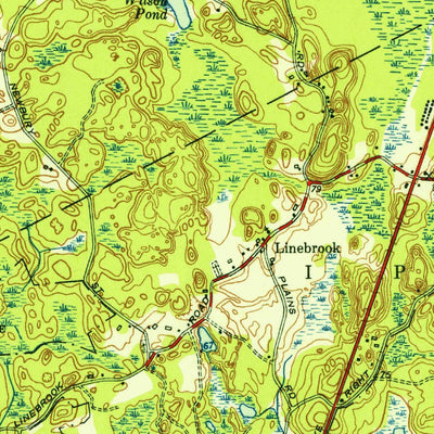United States Geological Survey Georgetown, MA (1953, 31680-Scale) digital map