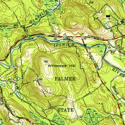 United States Geological Survey Georgetown, MA (1953, 31680-Scale) digital map