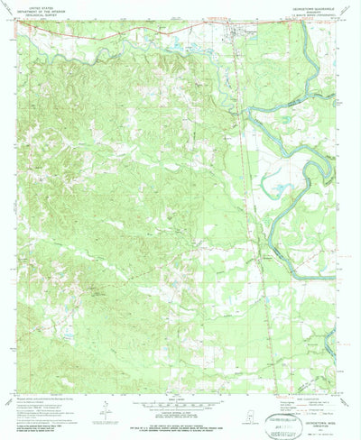 United States Geological Survey Georgetown, MS (1971, 24000-Scale) digital map