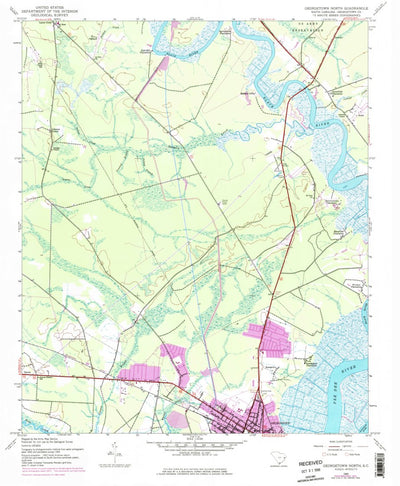 United States Geological Survey Georgetown North, SC (1943, 24000-Scale) digital map