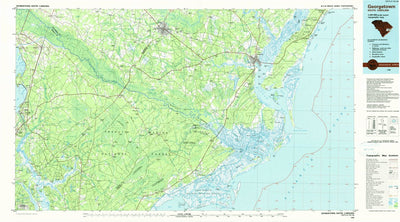 United States Geological Survey Georgetown, SC (1986, 100000-Scale) digital map