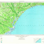United States Geological Survey Georgetown, SC-NC (1967, 250000-Scale) digital map