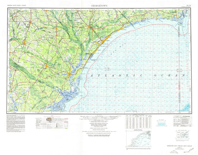 United States Geological Survey Georgetown, SC-NC (1974, 250000-Scale) digital map