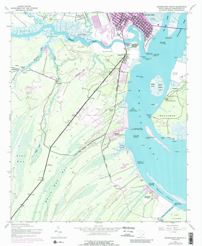 United States Geological Survey Georgetown South, SC (1943, 24000-Scale) digital map