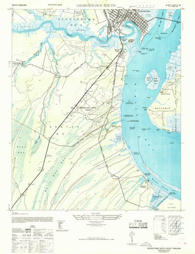 United States Geological Survey Georgetown South, SC (1968, 24000-Scale) digital map