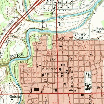 United States Geological Survey Georgetown, TX (1982, 24000-Scale) digital map
