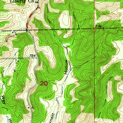 United States Geological Survey Georgia, IN (1949, 24000-Scale) digital map