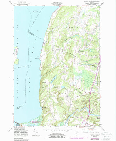 United States Geological Survey Georgia Plains, VT (1948, 24000-Scale) digital map