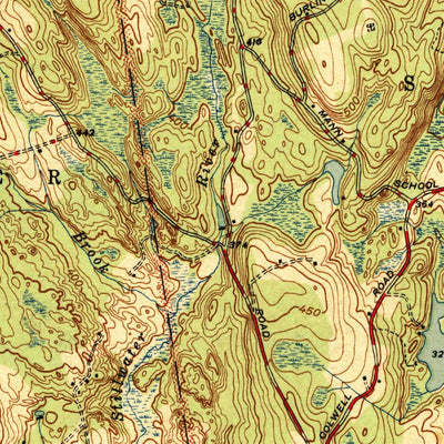United States Geological Survey Georgiaville, RI (1943, 31680-Scale) digital map