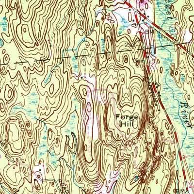 United States Geological Survey Georgiaville, RI (1954, 24000-Scale) digital map