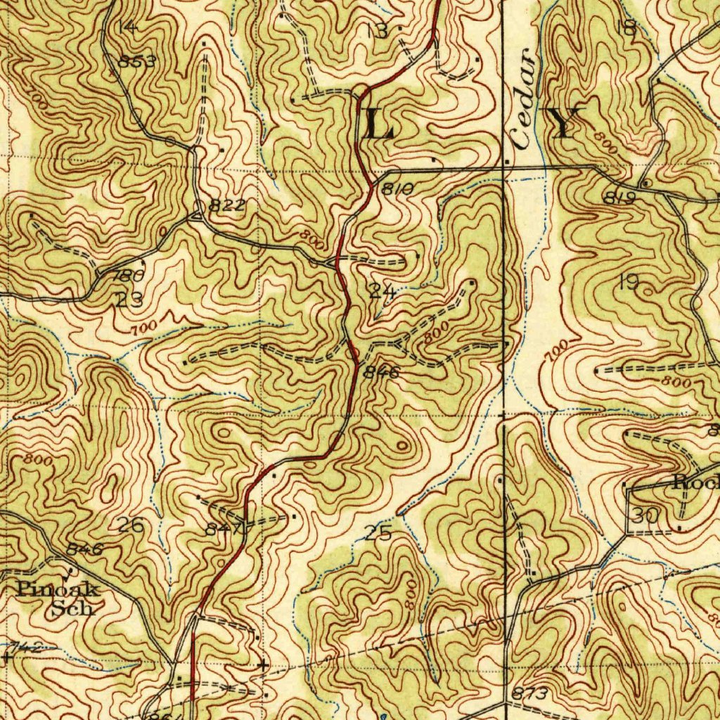 Gerald, MO (1944, 62500Scale) Map by United States Geological Survey Avenza Maps