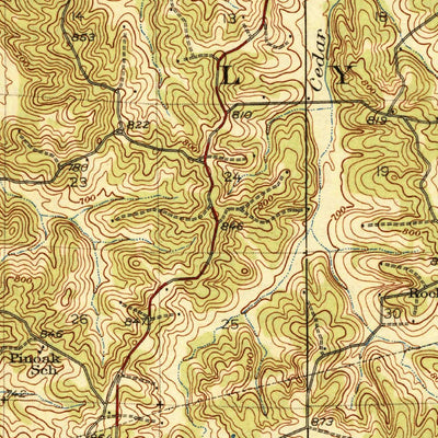 United States Geological Survey Gerald, MO (1944, 62500-Scale) digital map