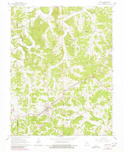 United States Geological Survey Gerald, MO (1966, 24000-Scale) digital map