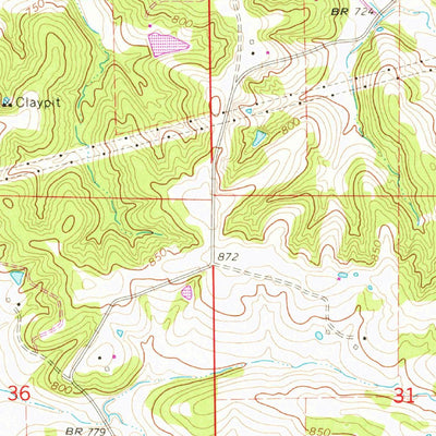 United States Geological Survey Gerald, MO (1966, 24000-Scale) digital map