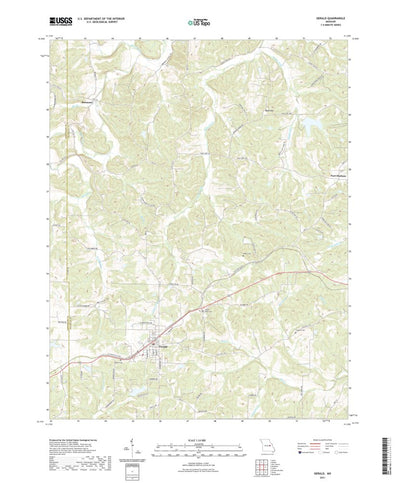 United States Geological Survey Gerald, MO (2021, 24000-Scale) digital map