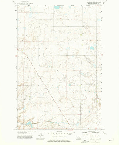 United States Geological Survey Geraldine NE, MT (1972, 24000-Scale) digital map