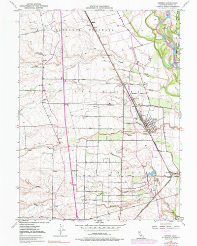 United States Geological Survey Gerber, CA (1950, 24000-Scale) digital map