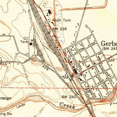 United States Geological Survey Gerber, CA (1951, 24000-Scale) digital map