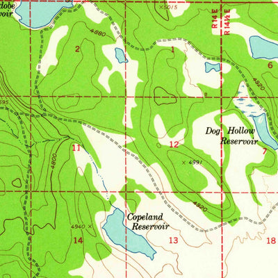 United States Geological Survey Gerber Reservoir, OR (1960, 62500-Scale) digital map