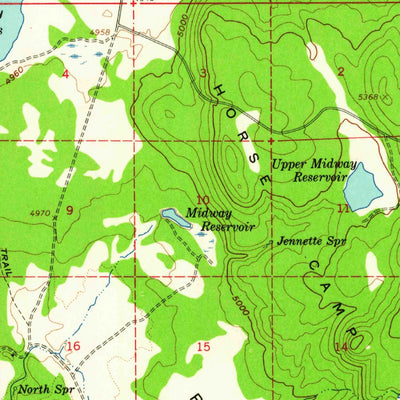 United States Geological Survey Gerber Reservoir, OR (1960, 62500-Scale) digital map