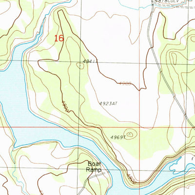 United States Geological Survey Gerber Reservoir, OR (1988, 24000-Scale) digital map