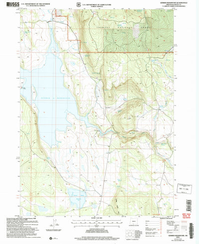 United States Geological Survey Gerber Reservoir, OR (2004, 24000-Scale) digital map