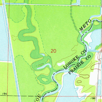 United States Geological Survey Geridge, AR (1969, 24000-Scale) digital map