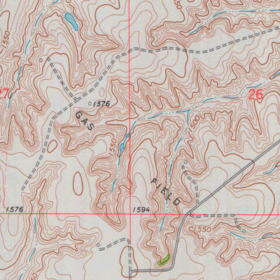 United States Geological Survey Gerlane, KS (1973, 24000-Scale) digital map