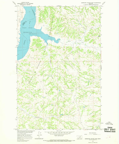 United States Geological Survey Germaine Coulee East, MT (1965, 24000-Scale) digital map